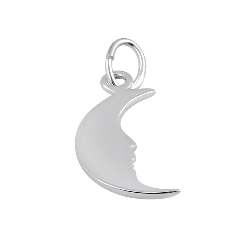 Sterling Silver Crescent Moon Pendant