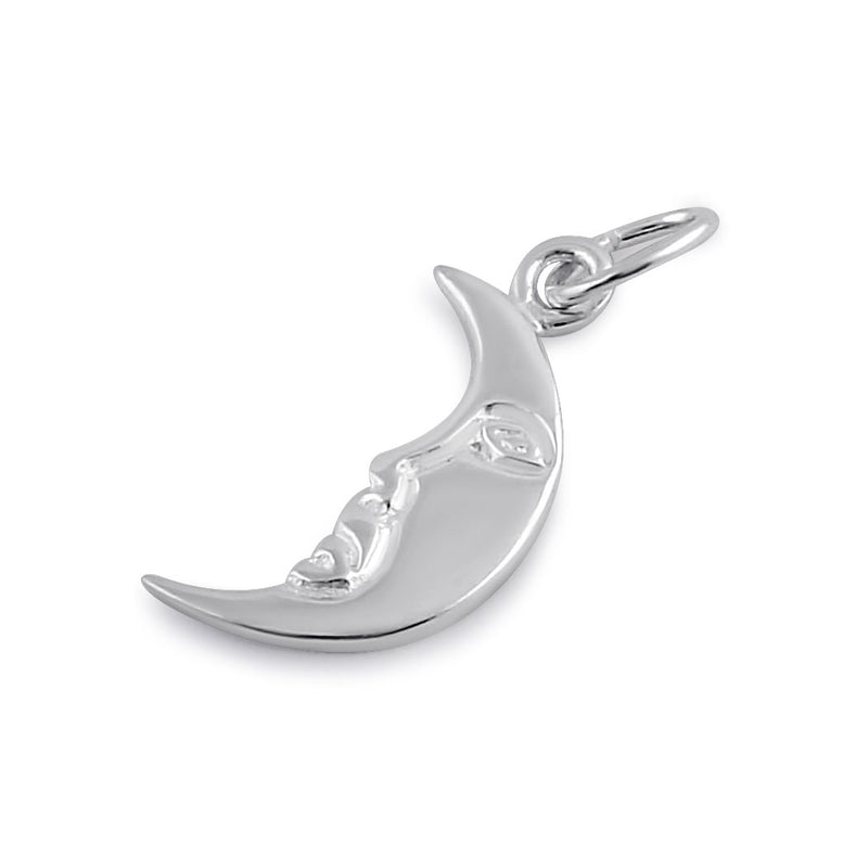 Sterling Silver Crescent Moon Pendant