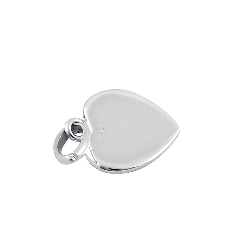 Sterling Silver It's a Girl Heart Pendant
