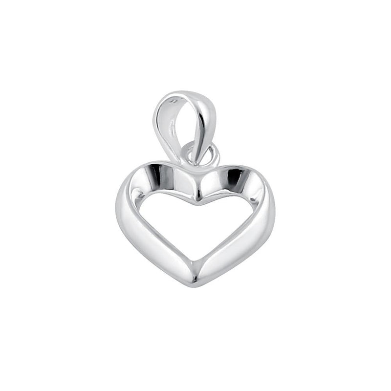 Sterling Silver Depth Heart Pendant