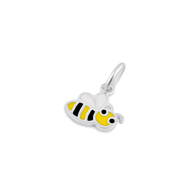 Sterling Silver Enamel Bee Pendant