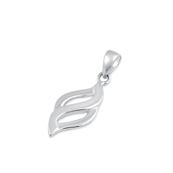 Sterling Silver Flame Pendant