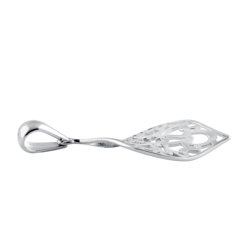 Sterling Silver Leaf Star Pendant