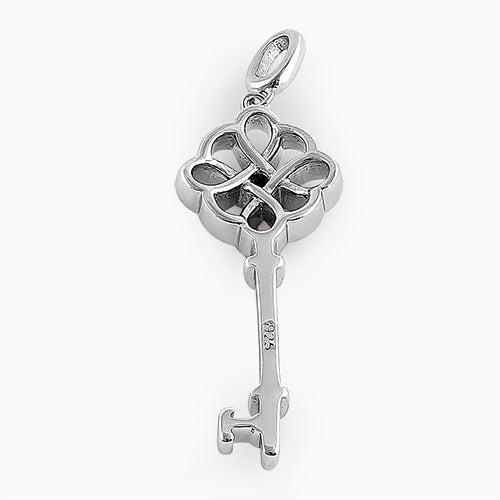 Sterling Silver Key Pendant