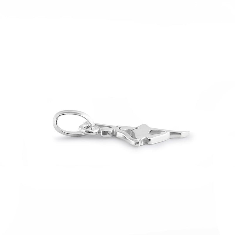 Sterling Silver Ballerina  Pendant