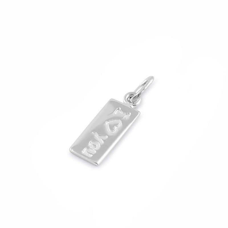 Sterling Silver I Love You Pendant