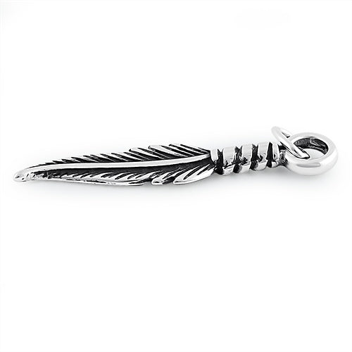 Sterling Silver Feather Pendant