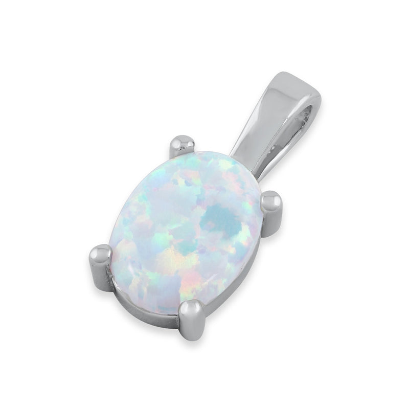 Silver Lab Opal Pendant