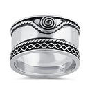 Sterling Silver Bali Swirl Ring
