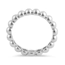 Sterling Silver Thick Stackable Bead Ring