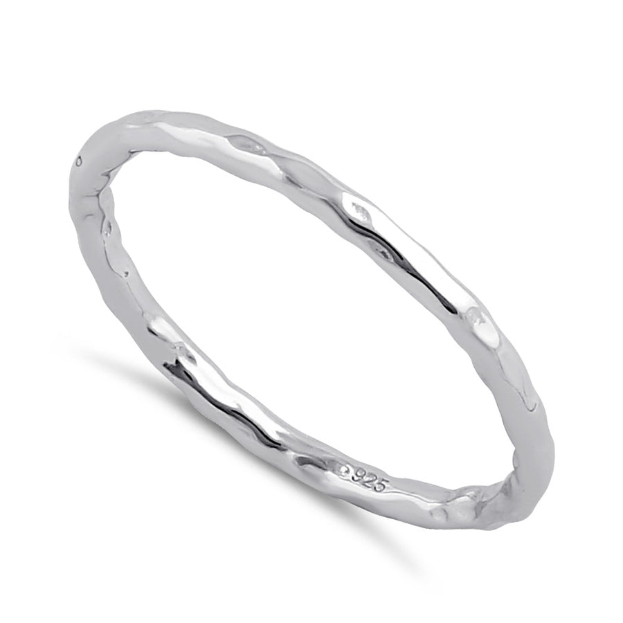極薄_Ultra-thin Plate of Brass / Silver Ring / Band Ultra Thin Full Eternity Band | Silver Ring| Rhodium Plated