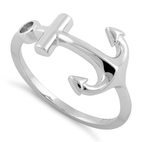 Sterling Silver Anchor Ring