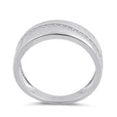 Sterling Silver Clear CZ Band Ring