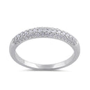 Sterling Silver Clear CZ Band Ring