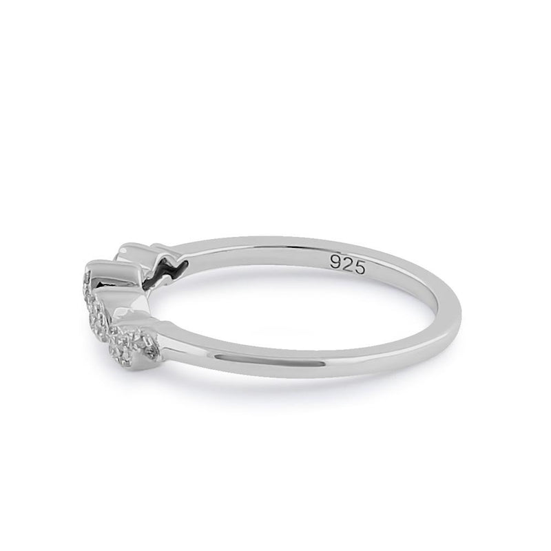 Sterling Silver Clear CZ Sparkle Ring