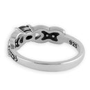 Sterling Silver Oval Abalone Marcasite Ring