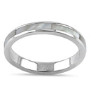 Sterling Silver Seamless Mother of Pearl Ring