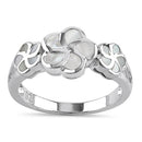 Sterling Silver Plumeria Mother of Pearl Ring
