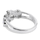 Sterling Silver Plumeria Mother of Pearl Ring