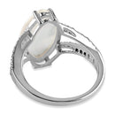 Sterling Silver Marquise Mother of Pearl Ring