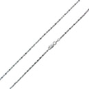 Sterling Silver Twisted Serpentine Chain 2MM