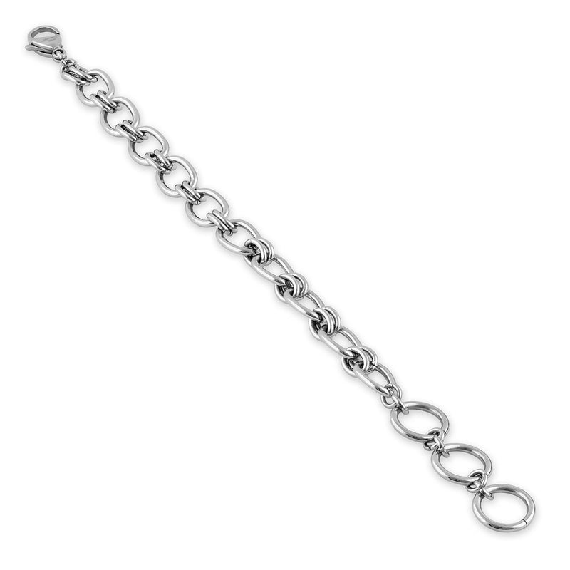 Stainless Steel Oval Link Bracelet