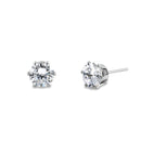 Stainless Steel CZ Stud Earrings 5mm