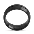 Black Zirconium 7mm Brushed Band Ring