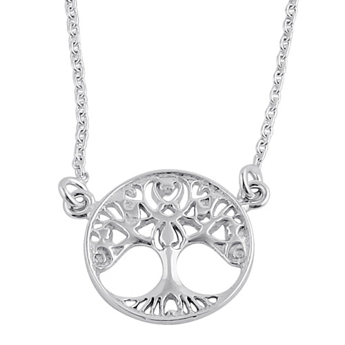 Sterling Silver Tree of Life Female Necklace