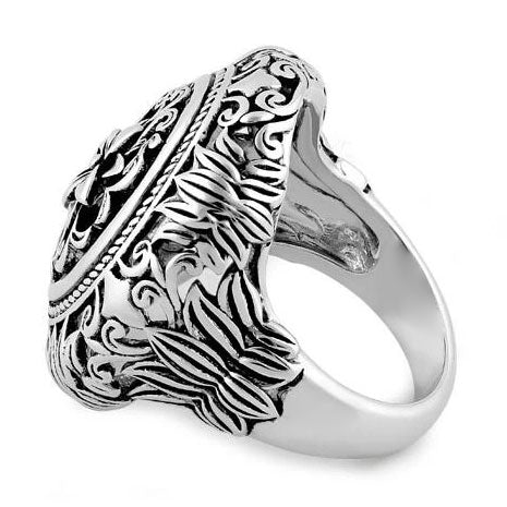 Sterling Silver Powerful Flower Ring