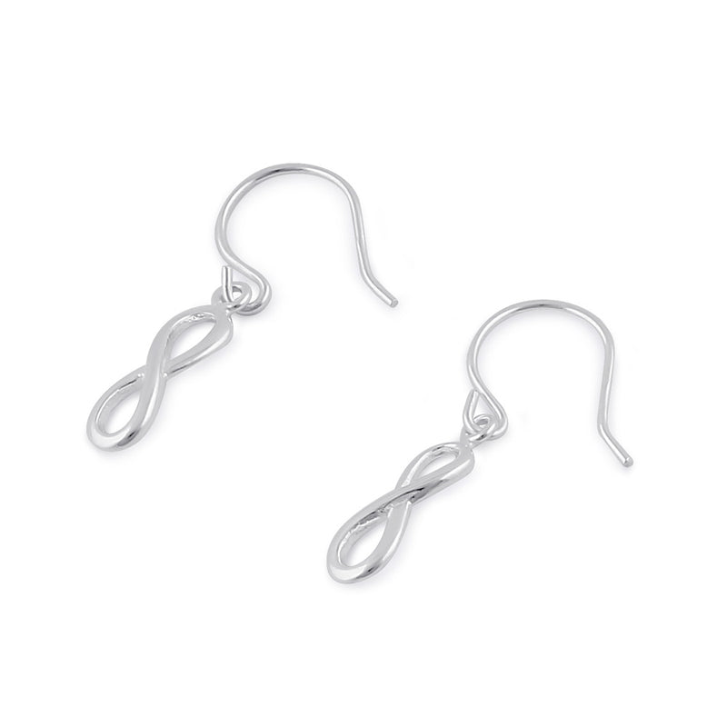 Sterling Silver Dangling Infinity Earrings