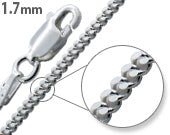 Sterling Silver Curb Chains 1.7MM