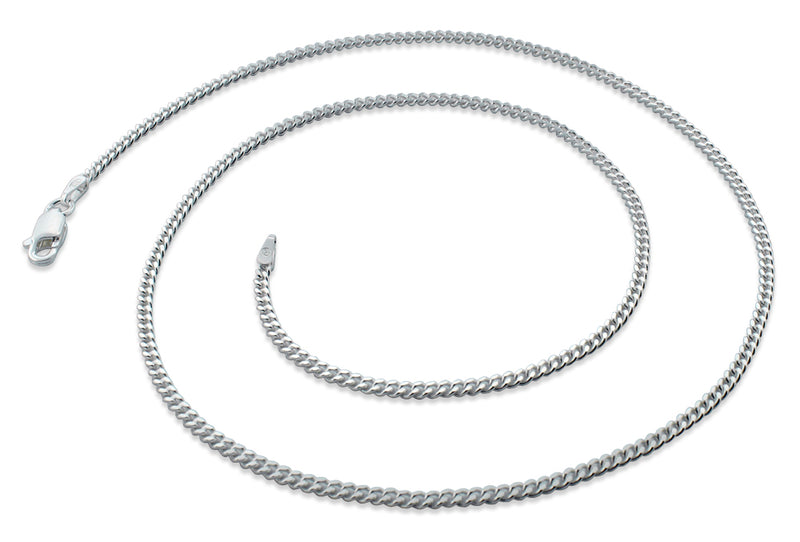 Sterling Silver Curb Chains 2MM