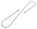 Rhodium Sterling Silver Rollo Chain 1.8 MM