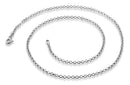 Rhodium Sterling Silver Rollo Chain 1.8 MM