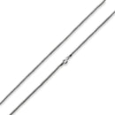 Rhodium Sterling Silver Pop Corn Chain 1.6MM