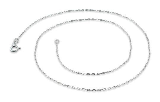 Sterling Silver Forz D/C Chain Necklace - 1mm