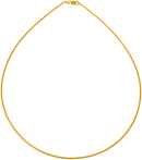 14K Gold Plated Sterling Silver Wired Round Omega Chain 1.3MM
