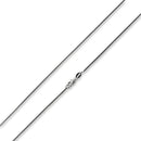 Rhodium Sterling Silver Snake Chain 0.7MM