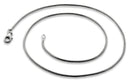 Rhodium Sterling Silver Snake Chain 0.7MM