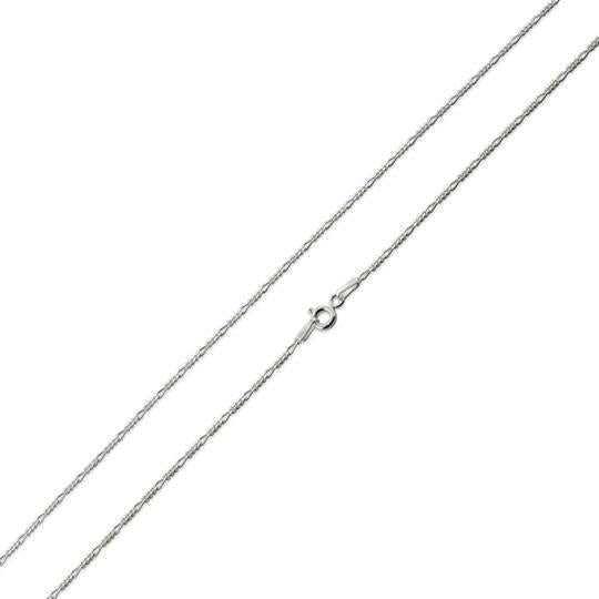 Sterling Silver Figaro Chain 1.4mm