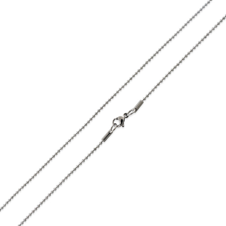 Stainless Steel 18" Bead Chain Necklace 1.6 MM