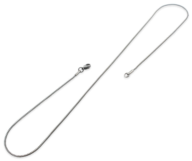 Stainless Steel 22" Box Chain Necklace 1.2 MM