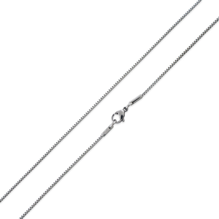 Stainless Steel 22" Box Chain Necklace 1.2 MM