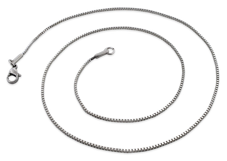 Stainless Steel 16" Box Chain Necklace 1.2 MM