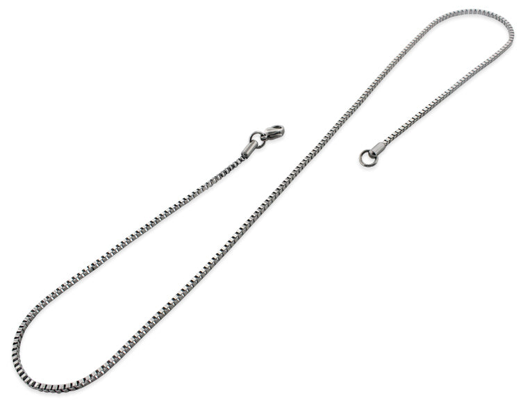 Stainless Steel 22" Box Chain Necklace 1.9 MM