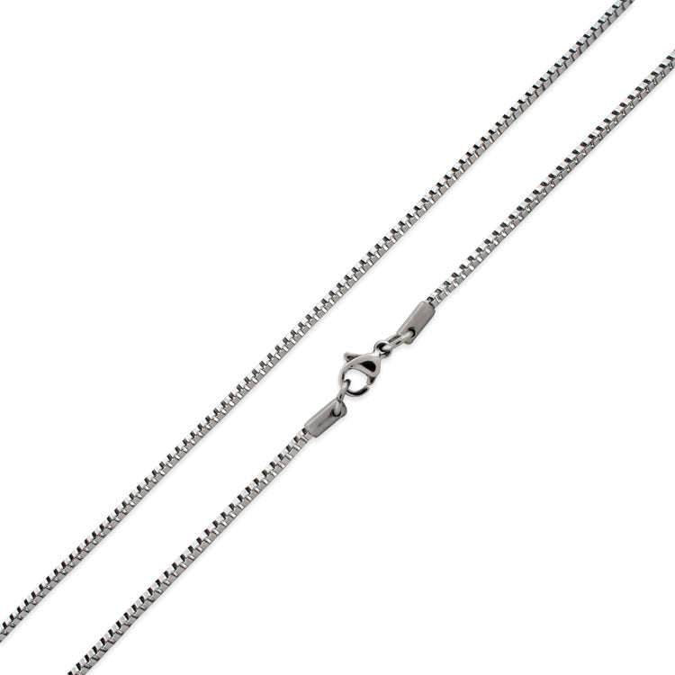 Stainless Steel 24" Box Chain Necklace 1.9 MM