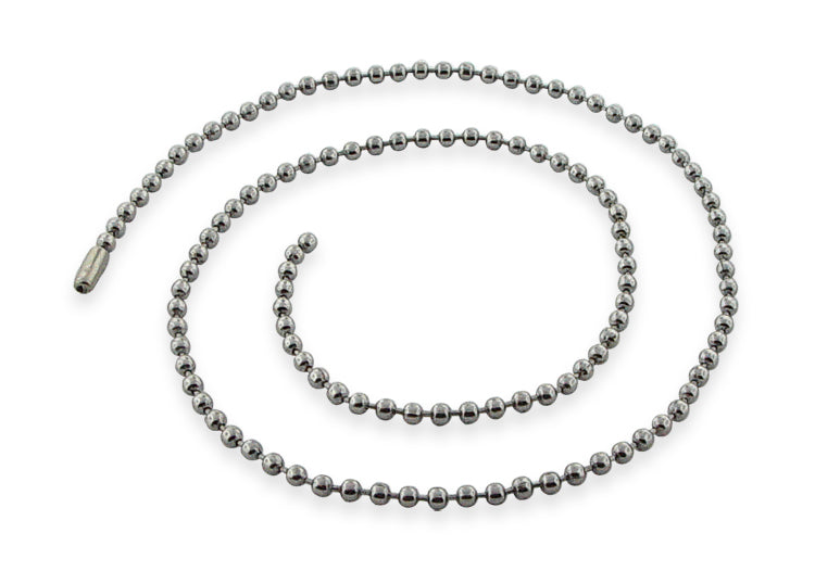Stainless Steel 22" Dogtag Bead Chain Necklace 2.0mm