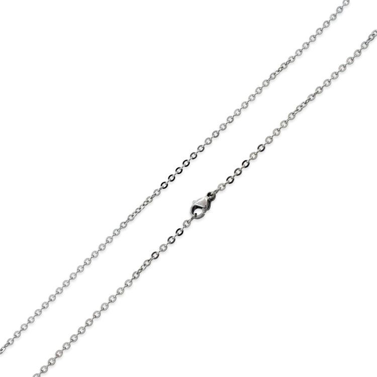 Stainless Steel 18" Flat Rollo Chain Necklace 2.0 MM
