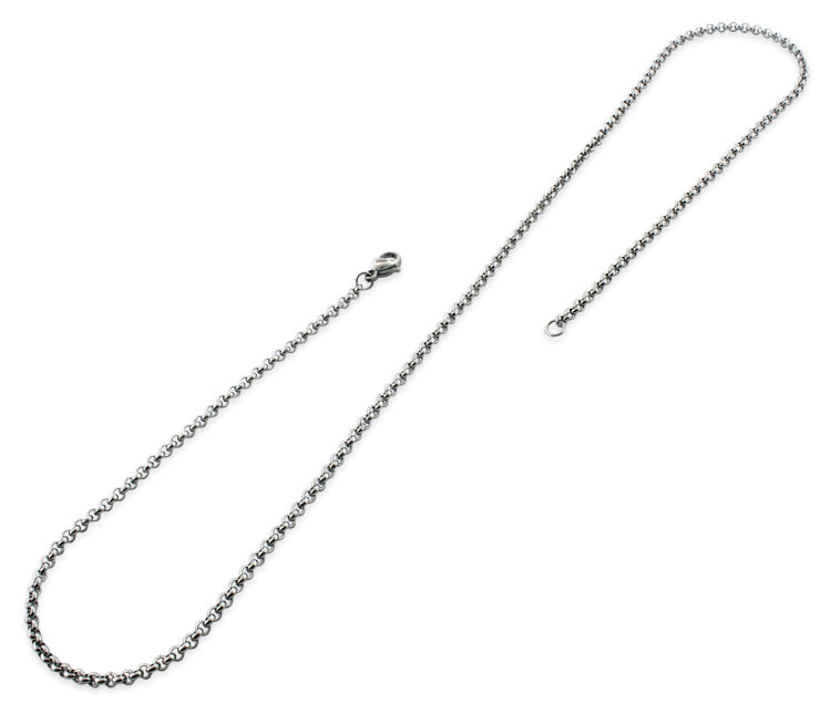 Stainless Steel 20" Rollo Chain Necklace 2.5 MM